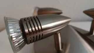 Lámpara de techo 3 focos orientables + Bombillas