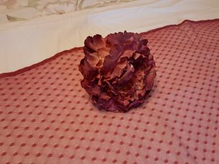 Traje Flamenca Beige Adornos Buganvilla Talla Únic