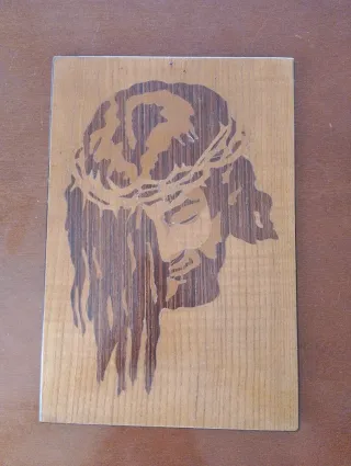 Quadro religioso intarsio