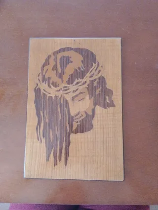 Quadro religioso intarsio