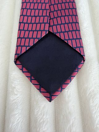 Corbata Rosa y Azul Marino Café Coton