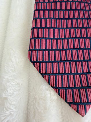 Corbata Rosa y Azul Marino Café Coton