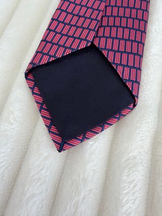 Corbata Rosa y Azul Marino Café Coton