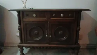 Conjunto Muebles Madera Maciza Antiguos