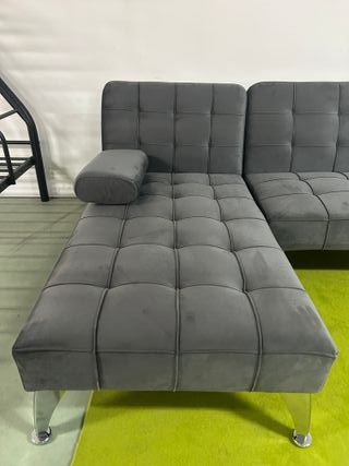 SOFÁ CHAISE-LONGUE reversible + 2 cojines*