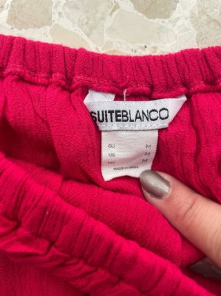 Top Hombros Descubiertos Volante Fucsia Bershka