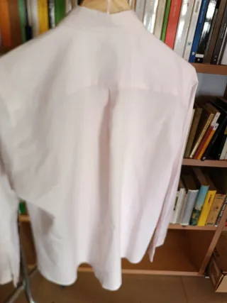 Camisa de vestir rosa mujer