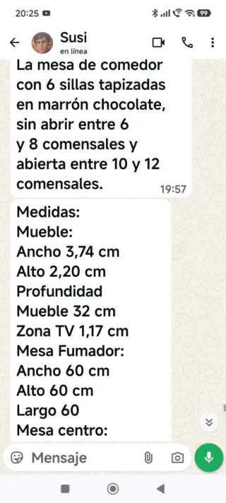 Mueble de salón madera y cristal
