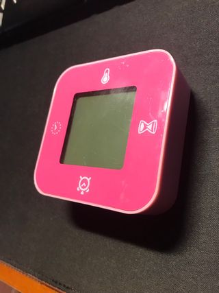 Orologio Sveglia Temperatura Clockis Ikea rosa
