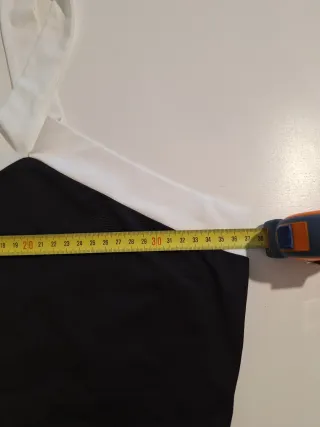 Top SHEIN cruzado blanco y negro Talla S NUEVO