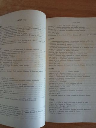 Le Vie d'Italia - Indice Decennale 1933-1942