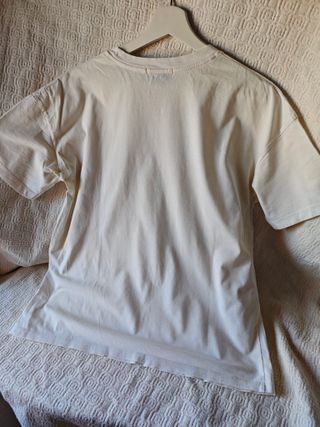 Camiseta manga corta pull&Bear mujer talla M cuadr