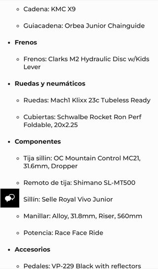 Bicicleta Orbea Laufy 20 H20