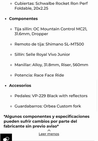 Bicicleta Orbea Laufy 20 H20