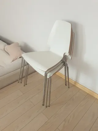 Sillas blancas modernas (Set de 4)