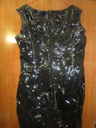 MONO DE PVC CHAROL BRILLANTE CON CREMALLERA XXL