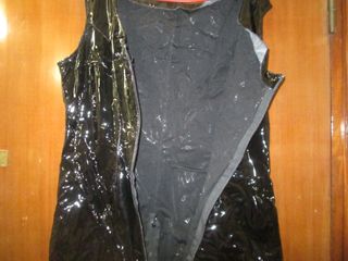 MONO DE PVC CHAROL BRILLANTE CON CREMALLERA XXL