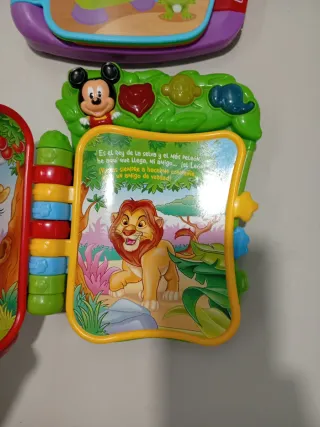 Libro Cancionero Fisher Price y Libro Mickey Mouse