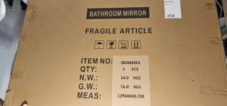 Espejo de baño con luz LED