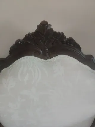 Butacas Descalzadora Madera y Tela 50 € cada una