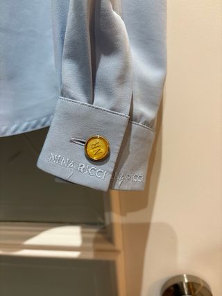 NINA RICCI camisa mujer vintage M/L como nueva