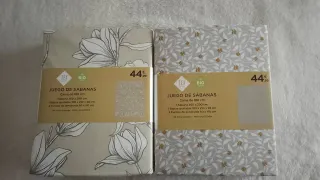 Dos Juego de Sábanas para Cama de 180cm en Algodón