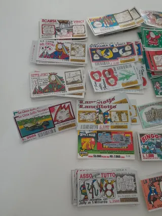 Collezione gratta e Vinci e Biglietti Lotteria
