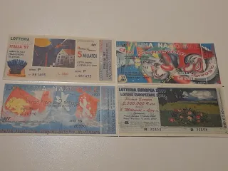 Collezione gratta e Vinci e Biglietti Lotteria