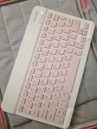Tablet Android 15 con Teclado Rosa