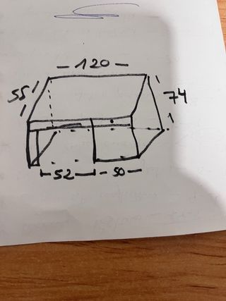 Escritorio de madera con cajón