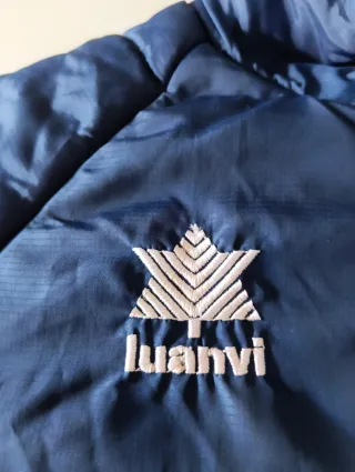 Abrigo acolchado Luanvi azul marino hombre