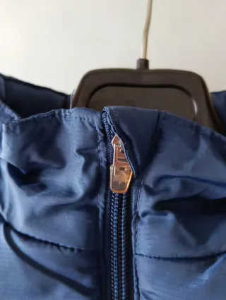 Abrigo acolchado Luanvi azul marino hombre