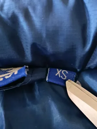 Abrigo acolchado Luanvi azul marino hombre