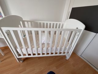 Cuna Blanca Inter Baby con Ruedas