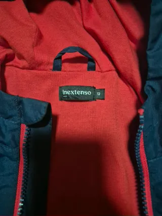 Cortavientos/Chaqueta Niño Azul y Rojo talla 12 añ