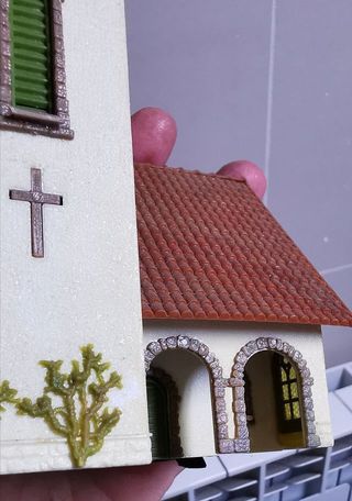 Maqueta Vintage edificio escala HO tren eléctrico