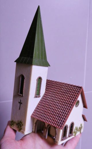 Maqueta Vintage edificio escala HO tren eléctrico