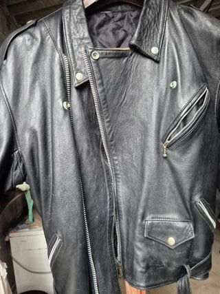 Chaqueta de piel negra Talla M