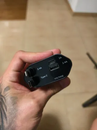 Cargador Coche USB Doble Negro