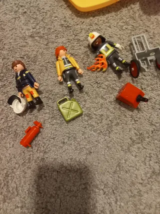 Lote Muñecos Bomberos Playmobil