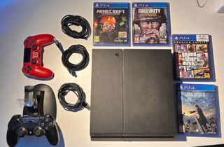 Playstation 4 PS4 Nera + 1 Gioco e Controller