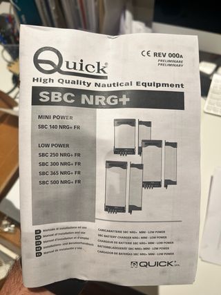 Cargador Baterías Quick SBC 300 NRG FR 30A