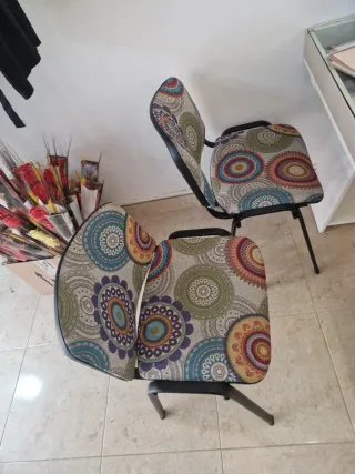Sillas de oficina con estampado