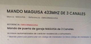 Lote 45 Mandos Maguisa.