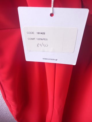 Mono rojo con volantes Enzzo