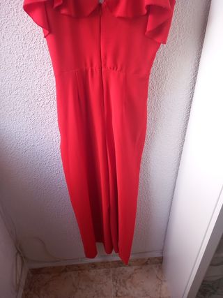 Mono rojo con volantes Enzzo