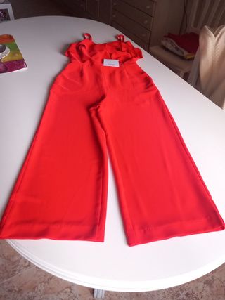 Mono rojo con volantes Enzzo