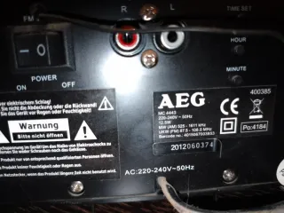 Mini equipo de música AEG MP3, CD, Radio