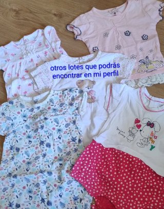 Lote 5 pijamas bebé niña (1-3 meses)