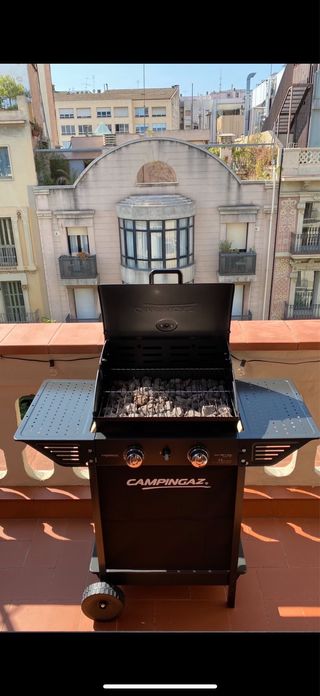 Barbacoa Campingaz con funda y accesorios